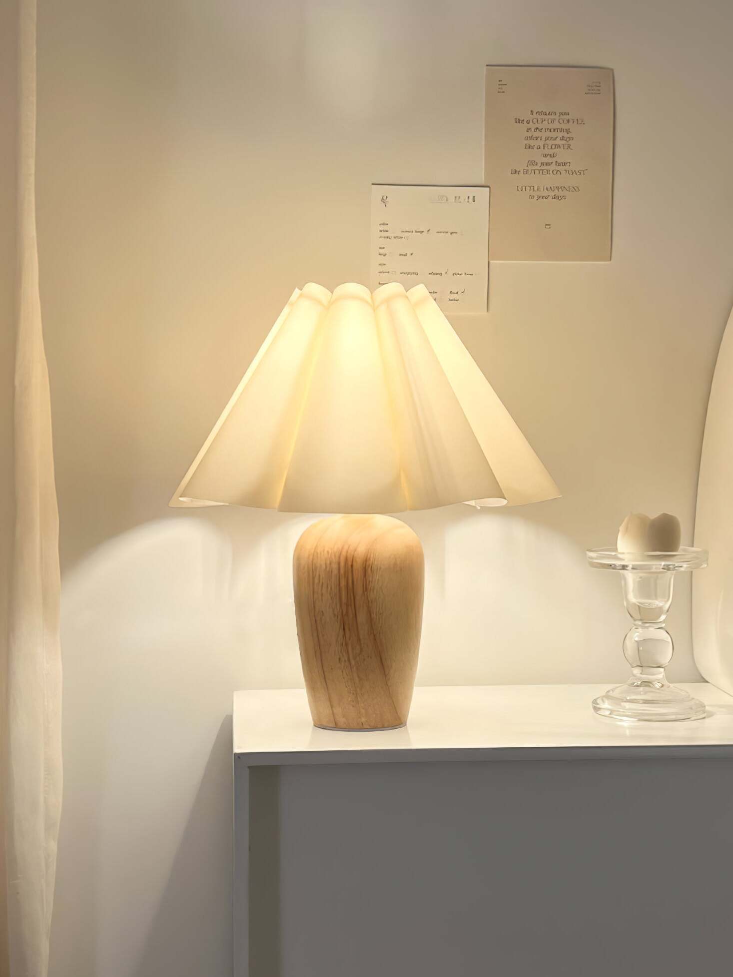 Belle Lampe de Table avec Abat-jour de 51 cm de Haut : Modèle Vintage - Décoration