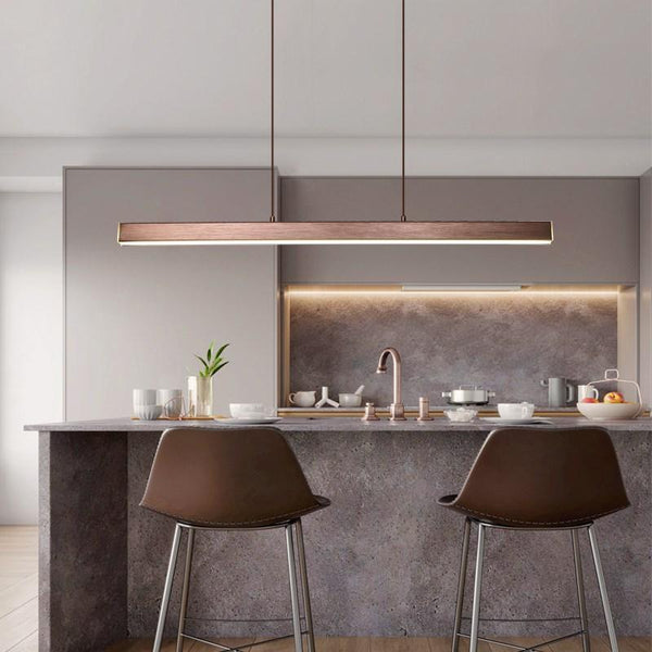 Illuminazione della Scandinavia - Arctic Block - Moderna illuminazione a LED per sala da pranzo, lampadari a sospensione lunghi per ristoranti nordici, lampade da ufficio, illuminazione per bar, lampade da studio