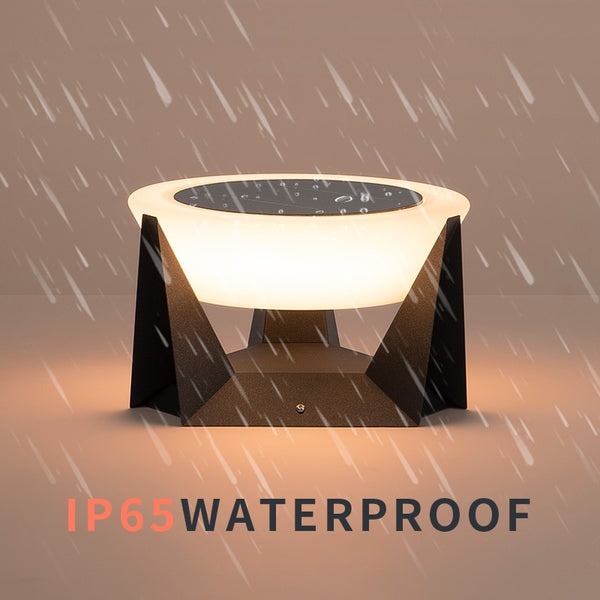 Zenduce - Tesla - Tesla - Luce solare da esterno impermeabile IP65. LED a luce calda (3000K) con >30.000 ore di durata. Telecomando incluso. Facile da installare e manutenere. Perfetta per creare atmosfera in giardino, o come decorazione a bordo piscina, su cancelli, ecc.