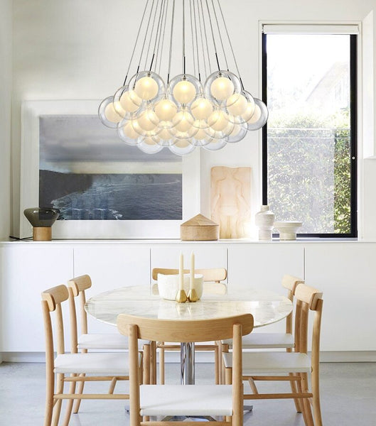 Luci della Scandinavia - Cluster - Lampadario LED a grappolo nordico. Moderne lampade a sospensione per cucine, sale da pranzo, corridoi ecc. Cluster è disponibile in diverse dimensioni. Altezza regolabile.