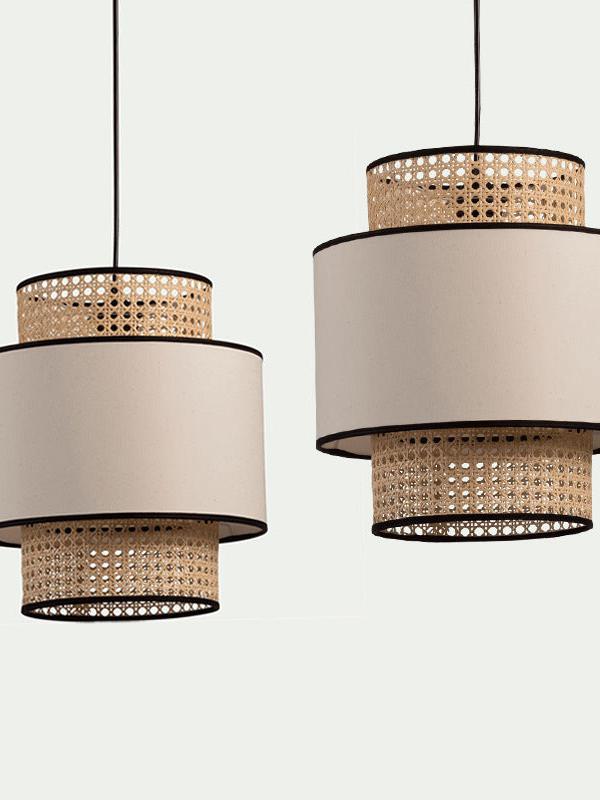 Abat-jour Suspendu Corde Tissée MagiDeal - Style Rustique Naturel - Pour Salon Ou Chambre - Déco Bohème
